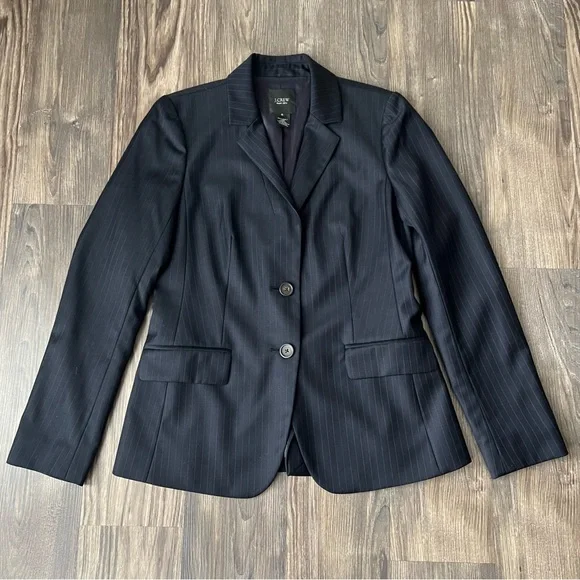 J.Crew Super 120s Wool Pinstripe 2-Button Blazer - Picture 6 of 16